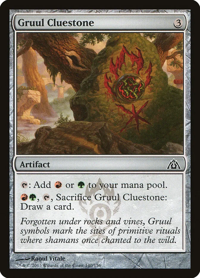 2013 Dragon's Maze Gruul Cluestone common #140 unlisted card image