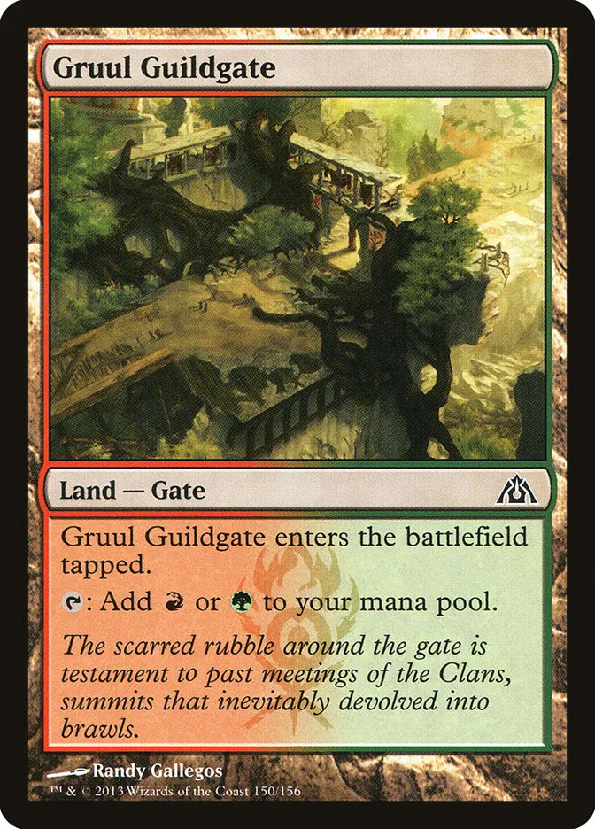 2013 Dragon's Maze Gruul Guildgate common #150 unlisted card image