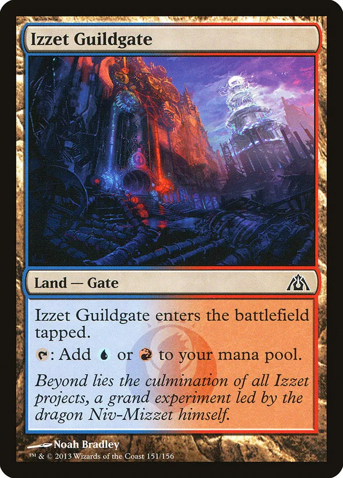 2013 Dragon's Maze Izzet Guildgate common #151 unlisted card image