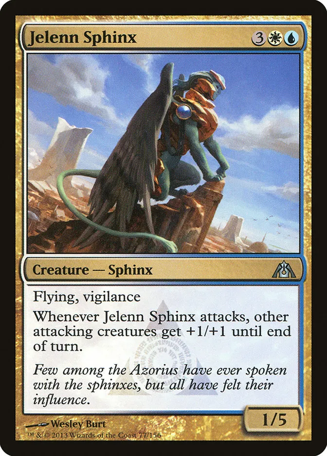 2013 Dragon's Maze Jelenn Sphinx uncommon #77 unlisted card image