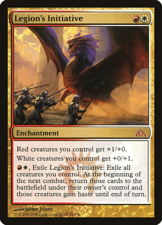 2013 Dragon's Maze Legion's Initiative mythic #81 unlisted card image