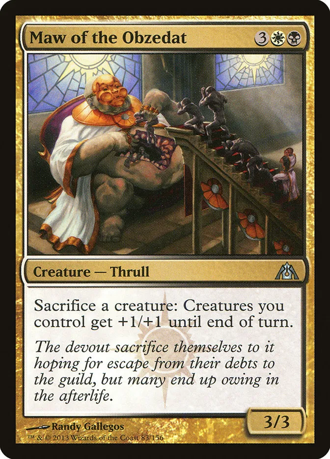 2013 Dragon's Maze Maw of the Obzedat uncommon #83 unlisted card image