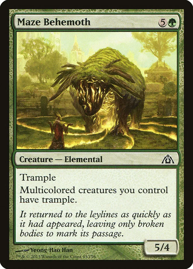 2013 Dragon's Maze Maze Behemoth common #43 unlisted card image