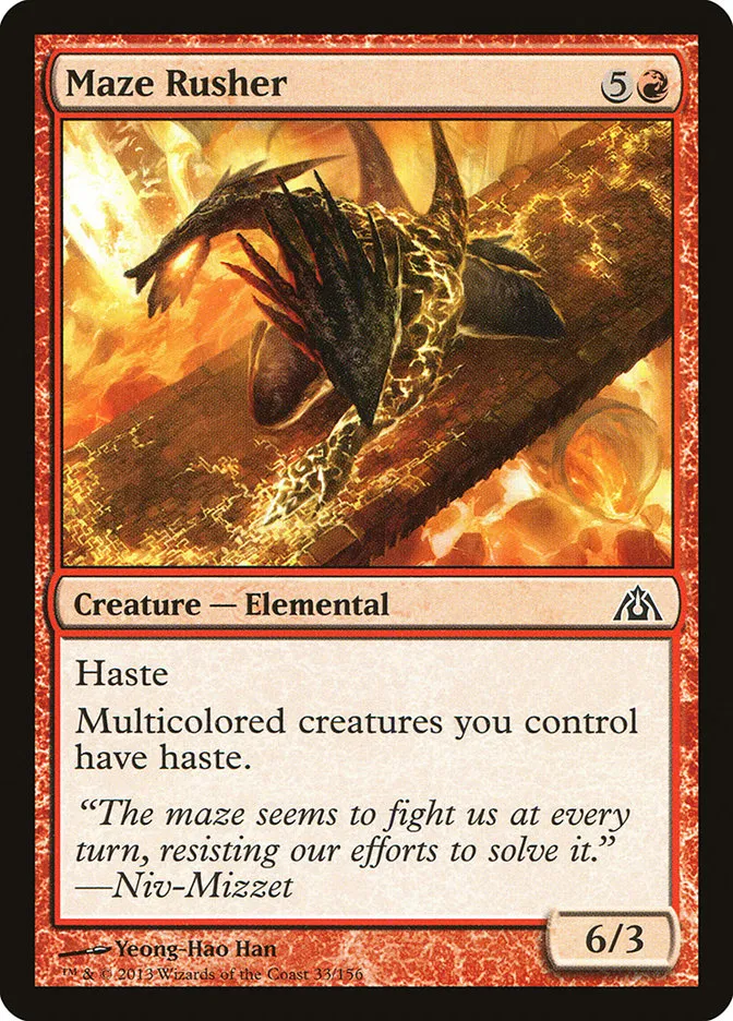 2013 Dragon's Maze Maze Rusher common #33 unlisted card image