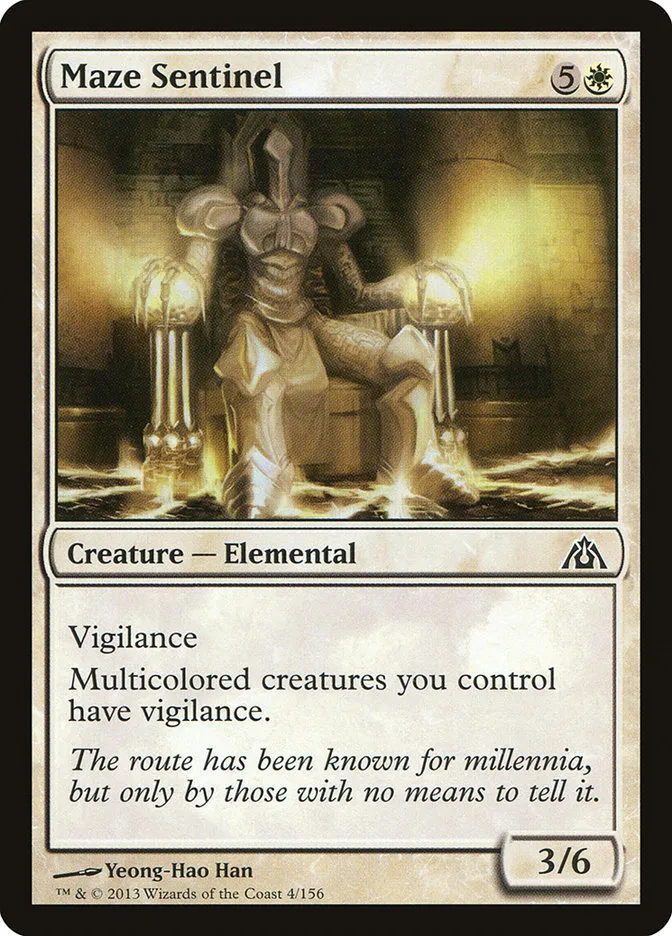 2013 Dragon's Maze Maze Sentinel common #4 unlisted card image