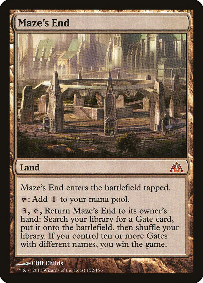 2013 Dragon's Maze Maze's End mythic #152 unlisted card image