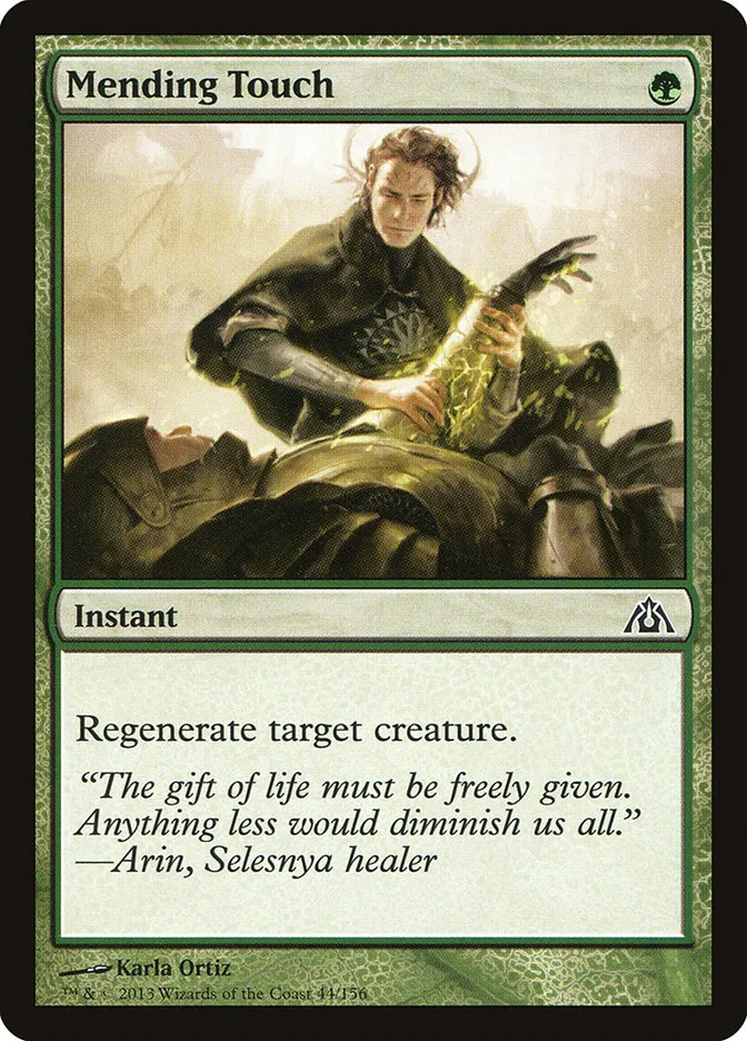 2013 Dragon's Maze Mending Touch common #44 unlisted card image