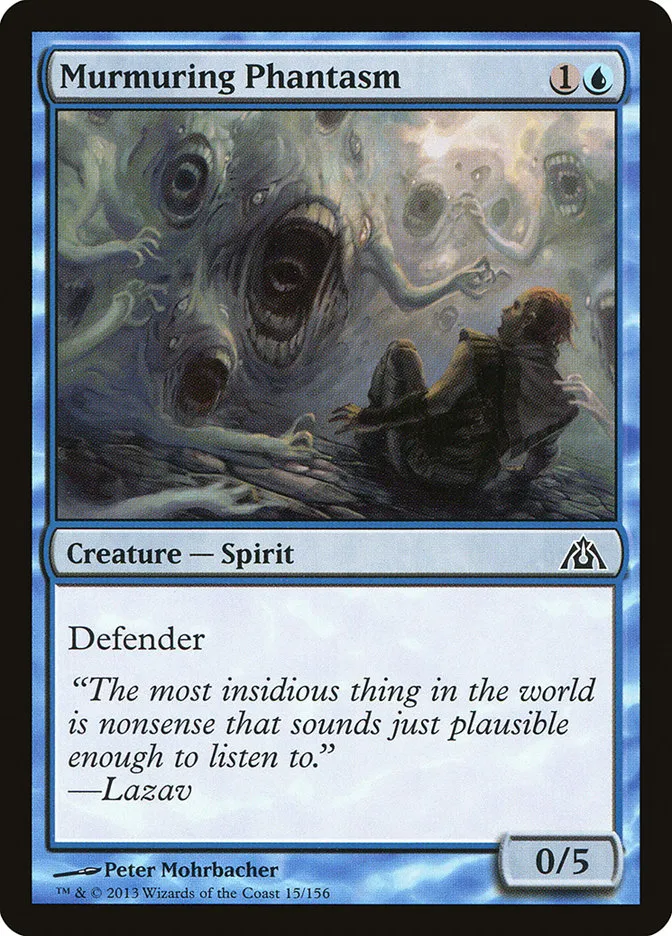 2013 Dragon's Maze Murmuring Phantasm common #15 unlisted card image