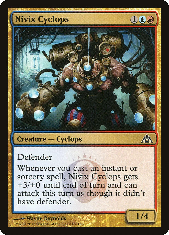 2013 Dragon's Maze Nivix Cyclops common #87 unlisted card image