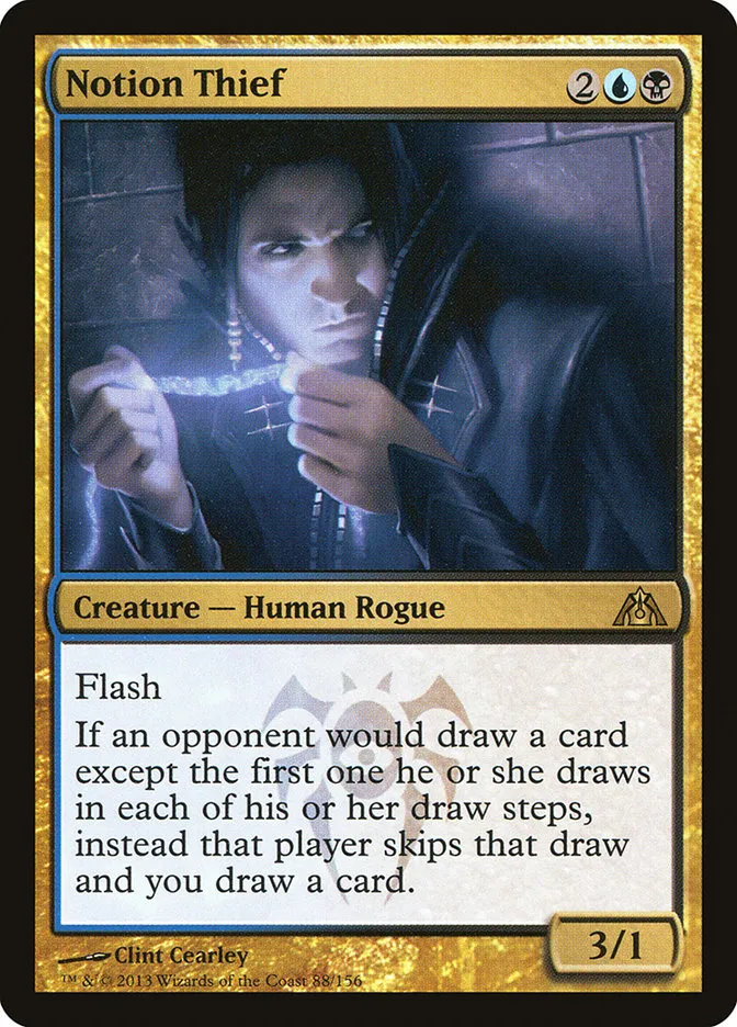 2013 Dragon's Maze Notion Thief rare #88 unlisted card image