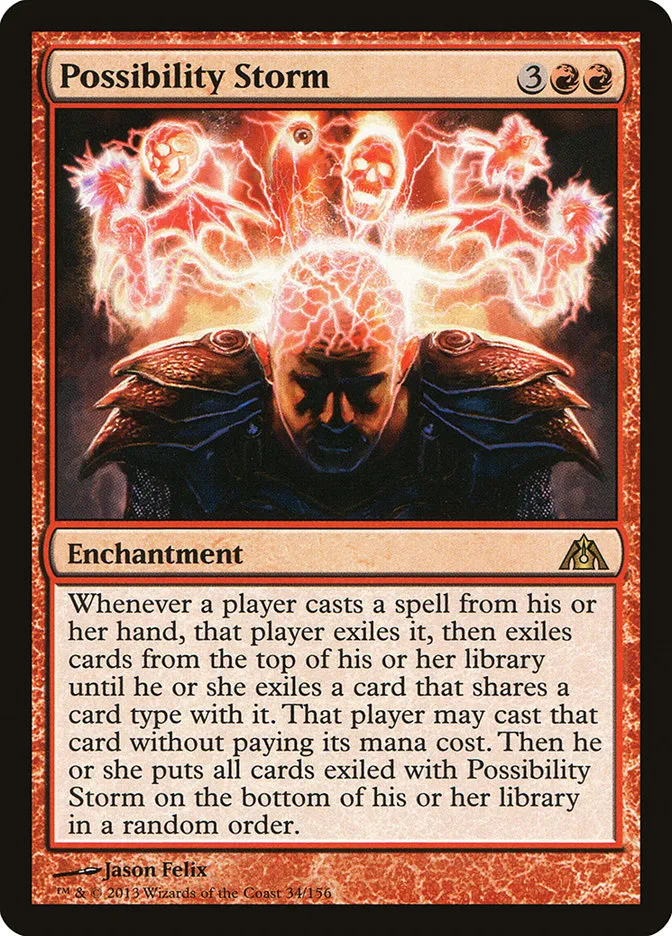 2013 Dragon's Maze Possibility Storm rare #34 unlisted card image