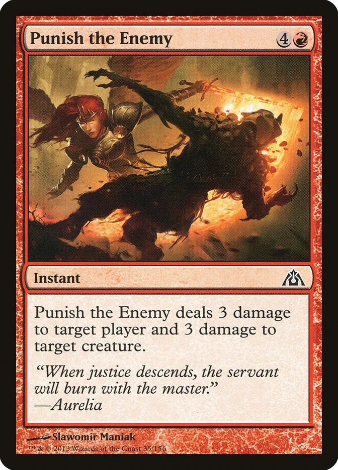 2013 Dragon's Maze Punish the Enemy common #35 unlisted card image