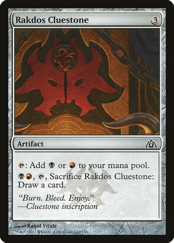 2013 Dragon's Maze Rakdos Cluestone common #143 unlisted card image