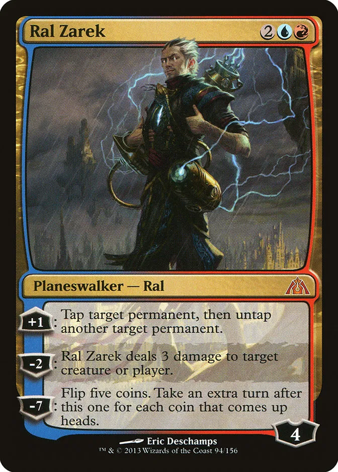 2013 Dragon's Maze Ral Zarek mythic #94 unlisted card image