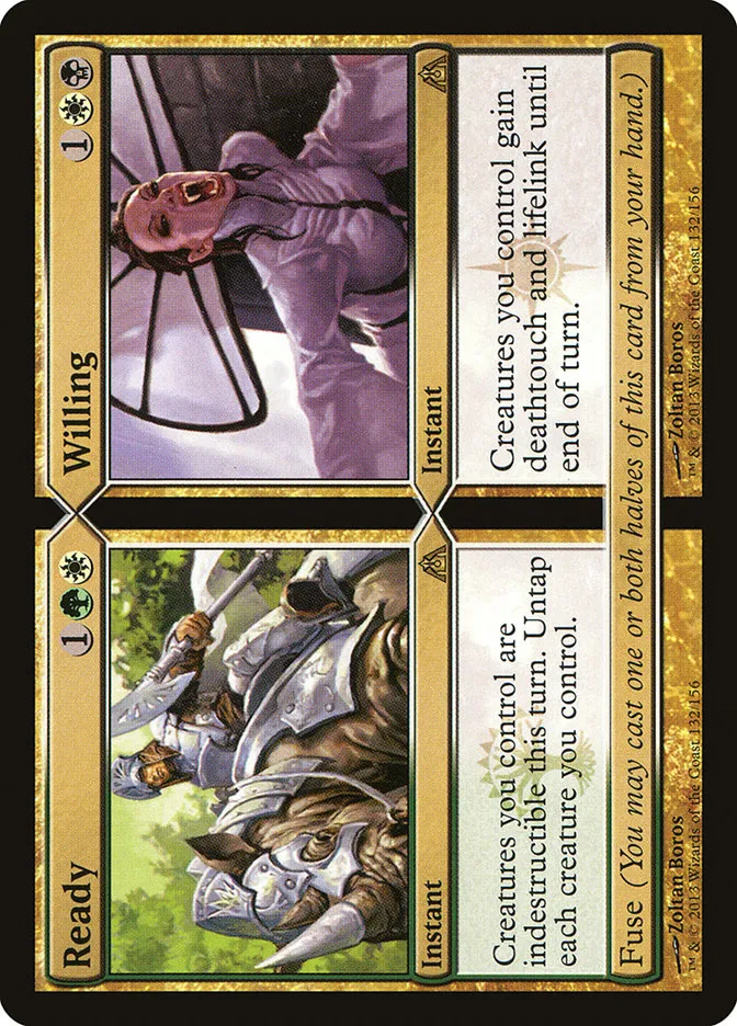 2013 Dragon's Maze Ready // Willing rare #132 unlisted card image