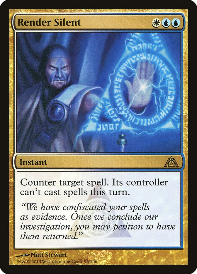 2013 Dragon's Maze Render Silent rare #96 unlisted card image