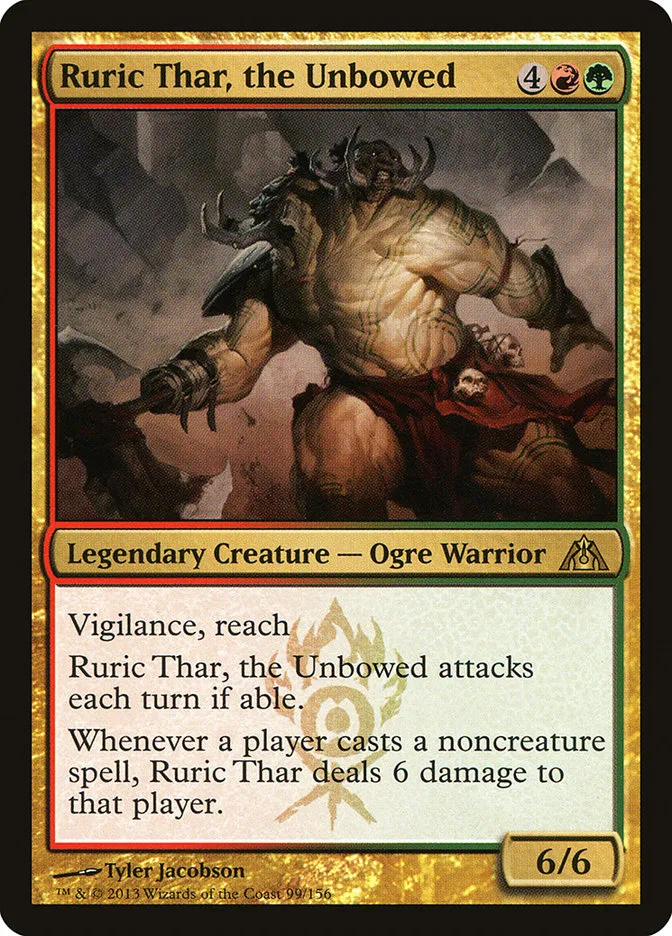 2013 Dragon's Maze Ruric Thar, the Unbowed rare #99 unlisted card image