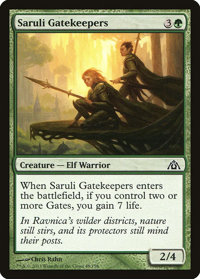 2013 Dragon's Maze Saruli Gatekeepers common #48 unlisted card image