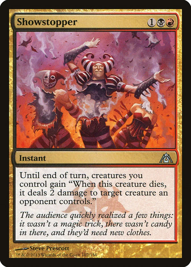 2013 Dragon's Maze Showstopper uncommon #102 unlisted card image