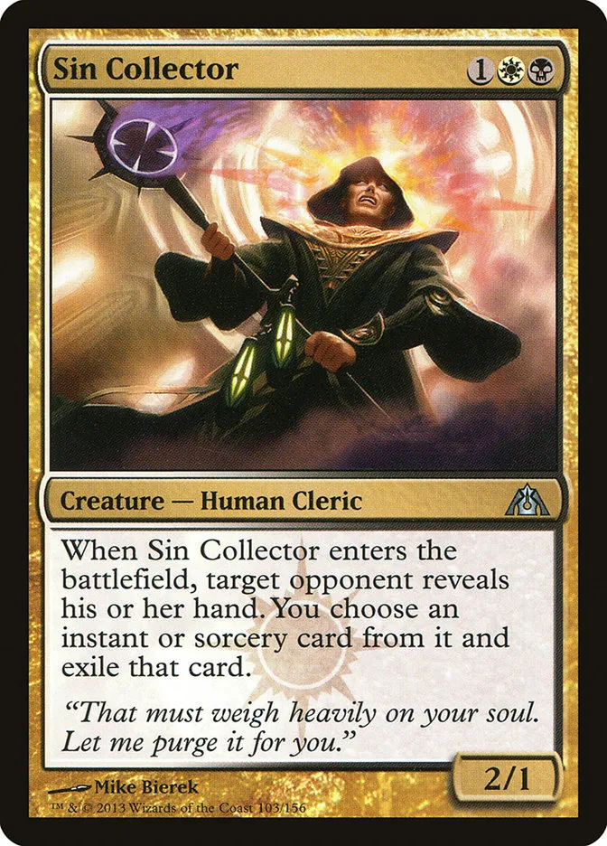 2013 Dragon's Maze Sin Collector uncommon #103 unlisted card image