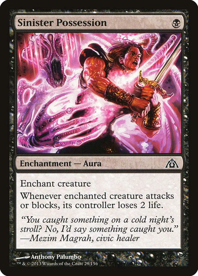 2013 Dragon's Maze Sinister Possession common #29 unlisted card image