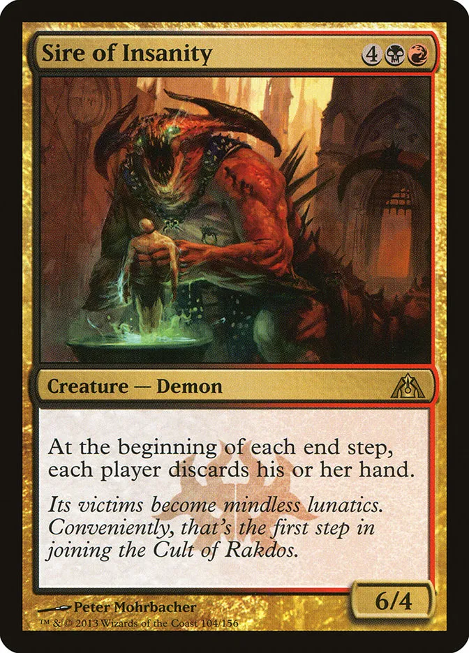 2013 Dragon's Maze Sire of Insanity rare #104 unlisted card image