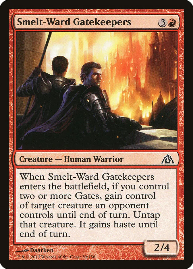 2013 Dragon's Maze Smelt-Ward Gatekeepers common #39 unlisted card image