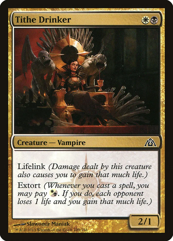 2013 Dragon's Maze Tithe Drinker common #109 unlisted card image