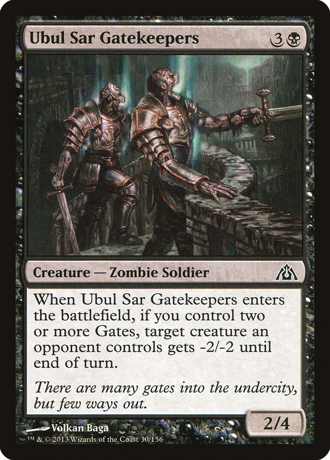 2013 Dragon's Maze Ubul Sar Gatekeepers common #30 unlisted card image