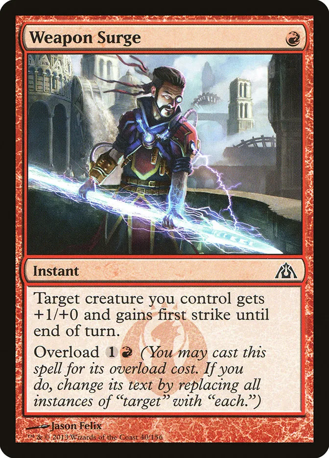 2013 Dragon's Maze Weapon Surge common #40 unlisted card image