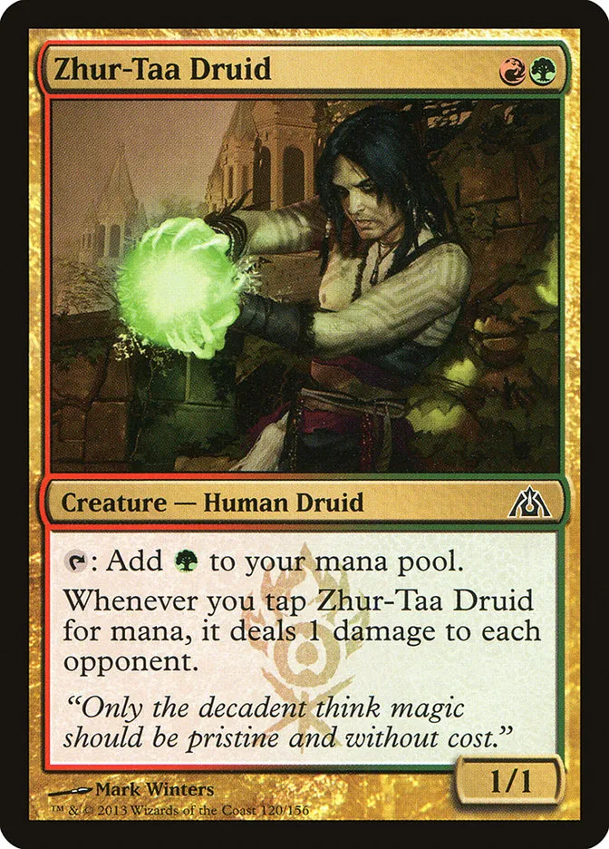 2013 Dragon's Maze Zhur-Taa Druid common #120 unlisted card image