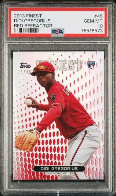 2013 Finest Didi Gregorius Red Refractor #45 card image