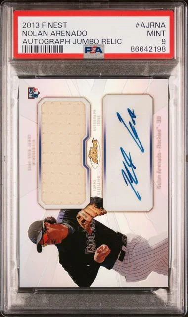 2013 Finest Nolan Arenado Autograph Jumbo Relic #AJR-NA card image