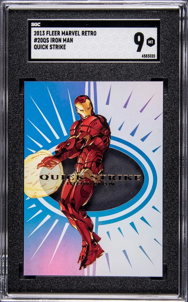 2013 Fleer Iron Man Marvel Retro Quick Strike #20QS card image