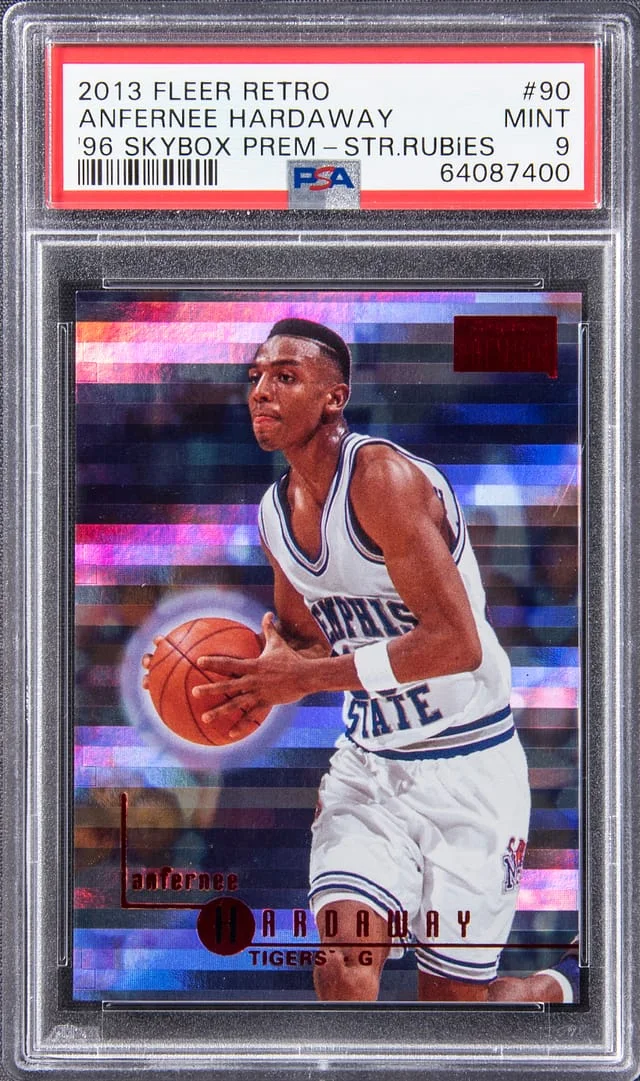 2013 Fleer Retro Anfernee Hardaway 1996 Skybox Premium - Star Rubies #90 card image