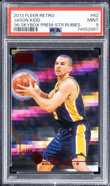 2013 Fleer Retro Jason Kidd 96 Skybox Premium-Star Rubies #62 card image