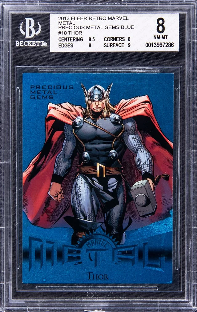 2013 Fleer Retro Marvel Thor Precious Metal Gems (PMG) Red #10 card image