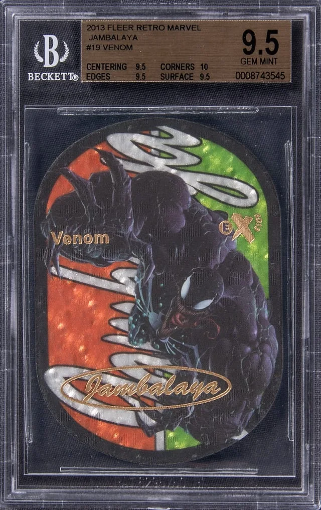 2013 Fleer Retro Marvel Venom - True Gem+ Example Jambalaya #19 card image
