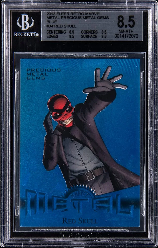 2013 Fleer Retro Red Skull Precious Metal Gems-Blue #34 card image