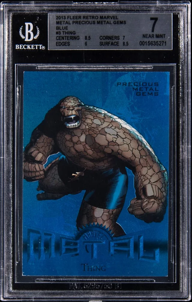 2013 Fleer Retro Thing Precious Metal Gems-Blue #3 card image