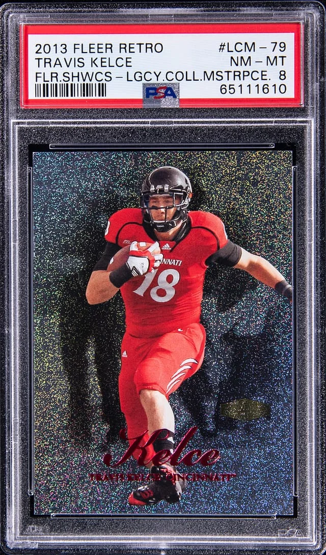 2013 Fleer Retro Travis Kelce 1999 Flair Showcase Legacy Collection Masterpiece #LCM-79 card image