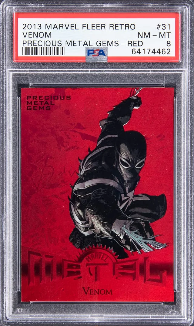 2013 Fleer Venom Marvel Retro Precious Metal Gems (PMG) Red #31 card image