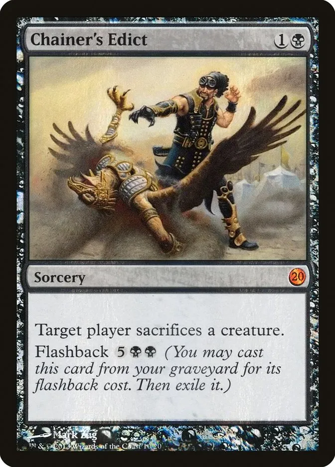 2013 From the Vault: Twenty Chainer's Edict mythic #10 unlisted card image