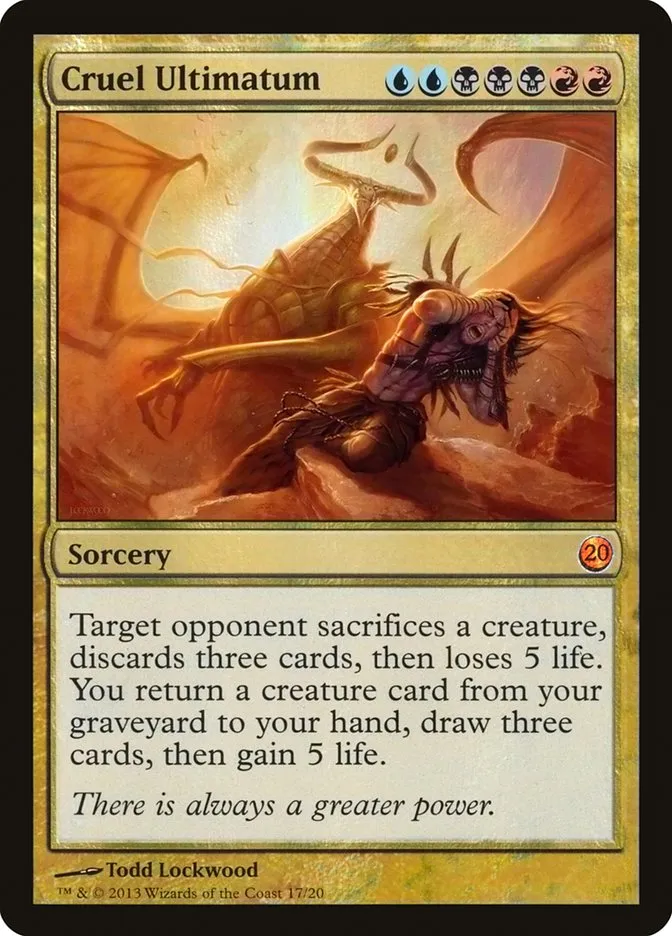 2013 From the Vault: Twenty Cruel Ultimatum mythic #17 unlisted card image