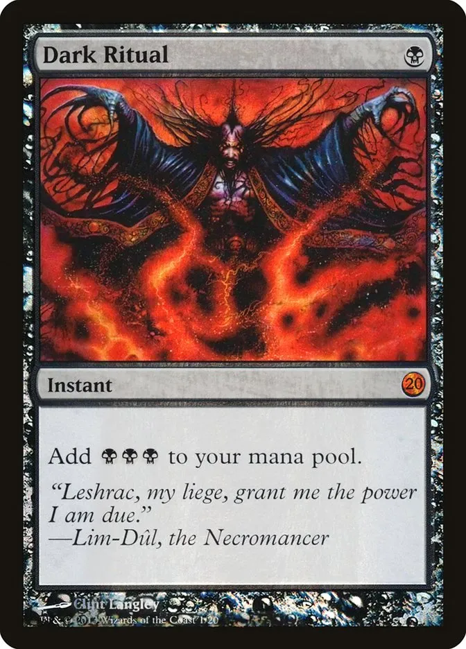 2013 From the Vault: Twenty Dark Ritual mythic #1 unlisted card image