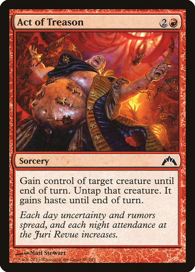 2013 Gatecrash Act of Treason common #85 unlisted card image