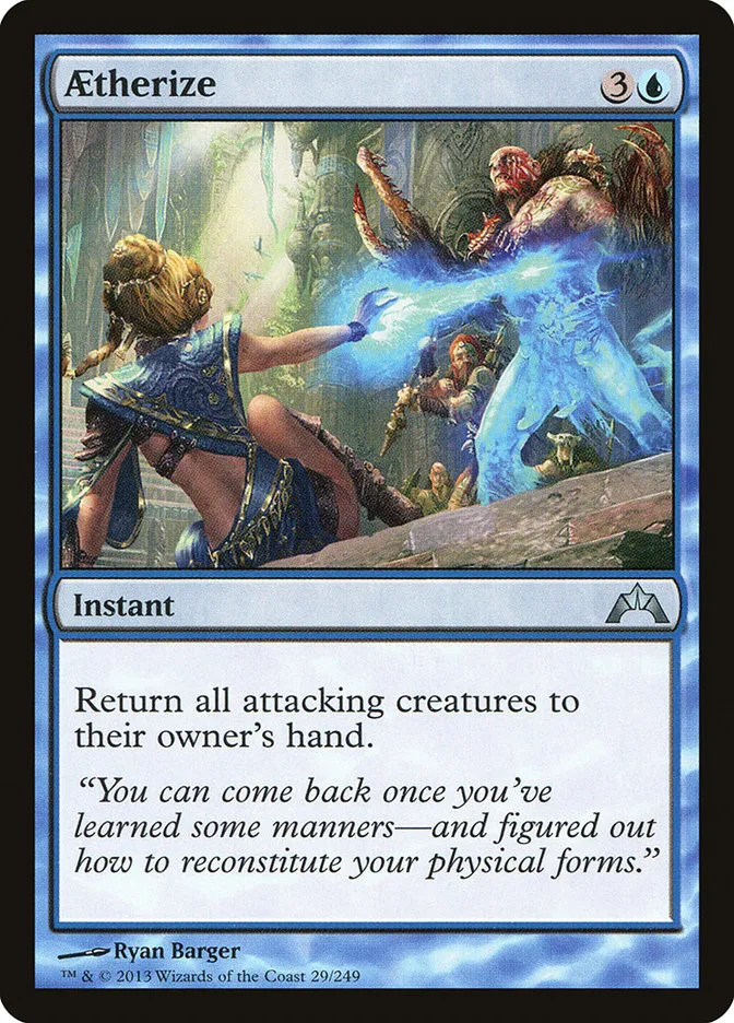 2013 Gatecrash Aetherize uncommon #29 unlisted card image
