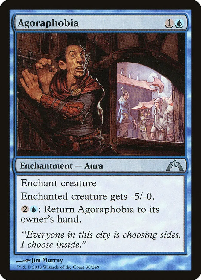 2013 Gatecrash Agoraphobia uncommon #30 unlisted card image