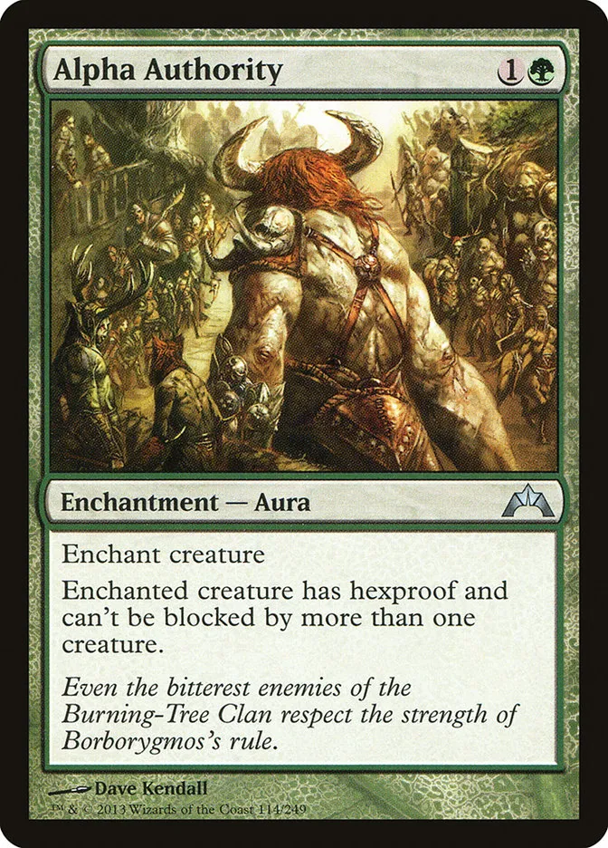 2013 Gatecrash Alpha Authority uncommon #114 unlisted card image