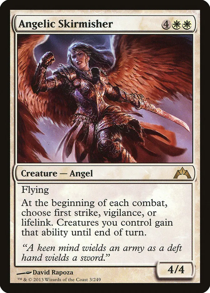 2013 Gatecrash Angelic Skirmisher rare #3 unlisted card image